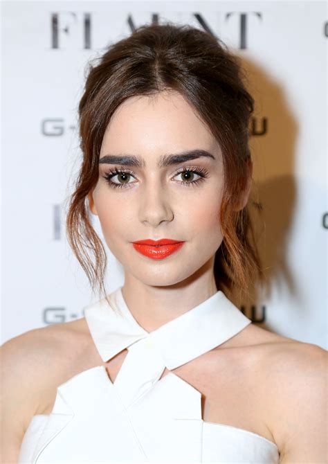 lily collins makeup routine.